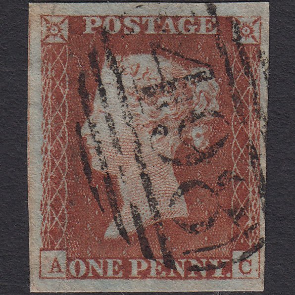 GB QV 1841 1d (Plate 40) SG8-B1(1) AC FU 4 Good Margins Manchester 498