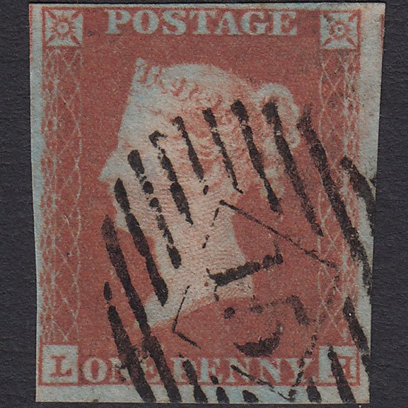 GB QV 1841 1d Red-brown (Plate 91) SG8-B1(1) LH VFU London IS 15