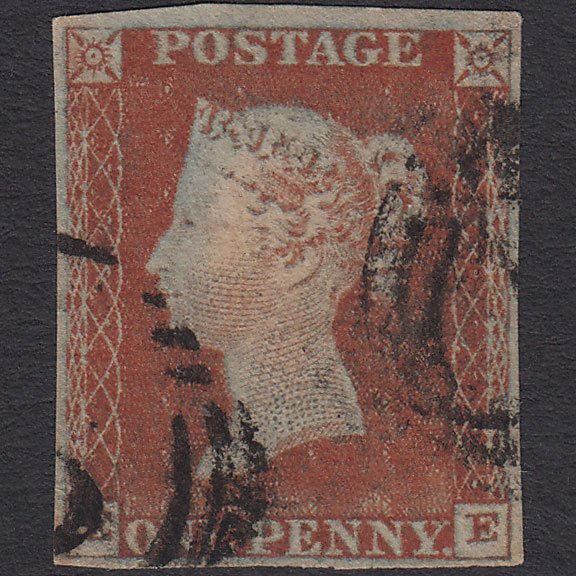 GB QV 1841 1d Red-brown (Plate 46) SG8-B1(1) EE FU 4M London D&S Cancel