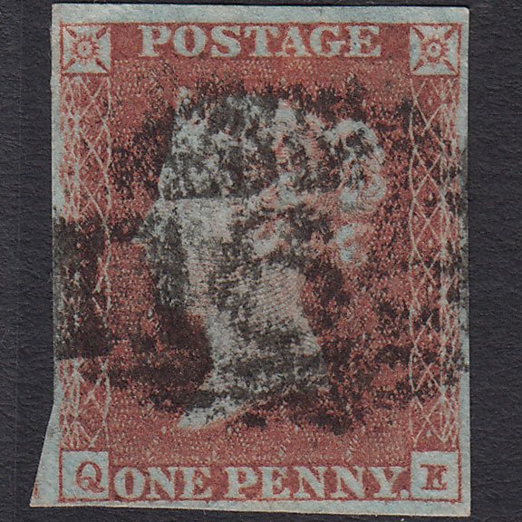 GB QV 1841 1d Red-brown (Plate 115) SG8-B1(1) QE GU 4 Margins