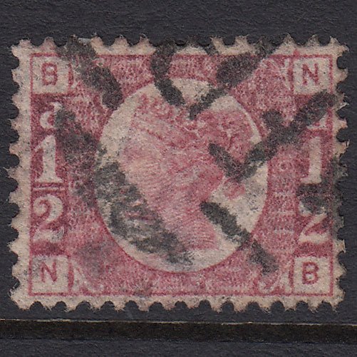 GB QV 1870 1/2d Rose-red (Plate 6) SG48-G4 NB FU Foreign Branch Cancel