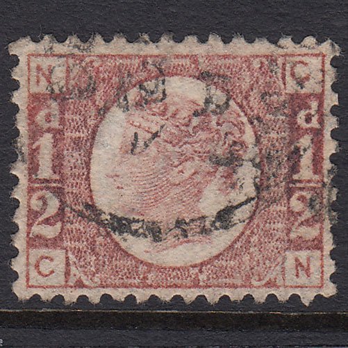 GB QV 1870 1/2d Rose-red (Plate 13) SG48-G4 CN FU CDS Cancel