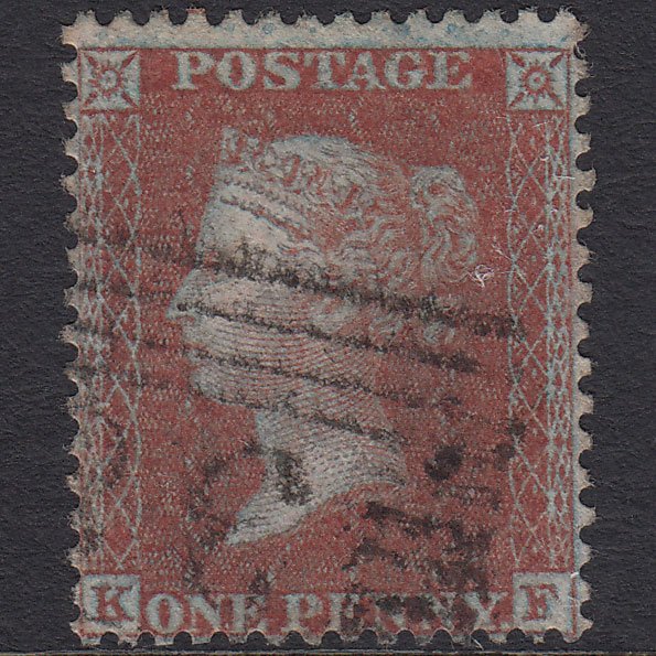 GB QV 1855 1d Red-brown (Plate 20) SG24-C3(1) KF FU Scotland