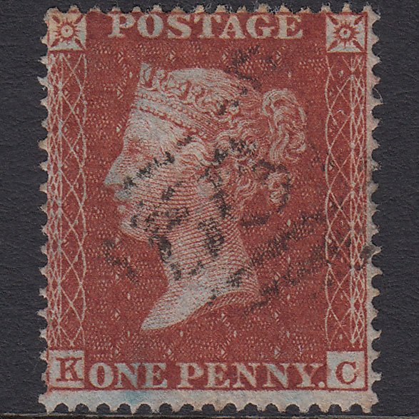 GB QV 1855 1d Red-brown (Plate 15) SG21-C4(1) KC FU Light Cancel