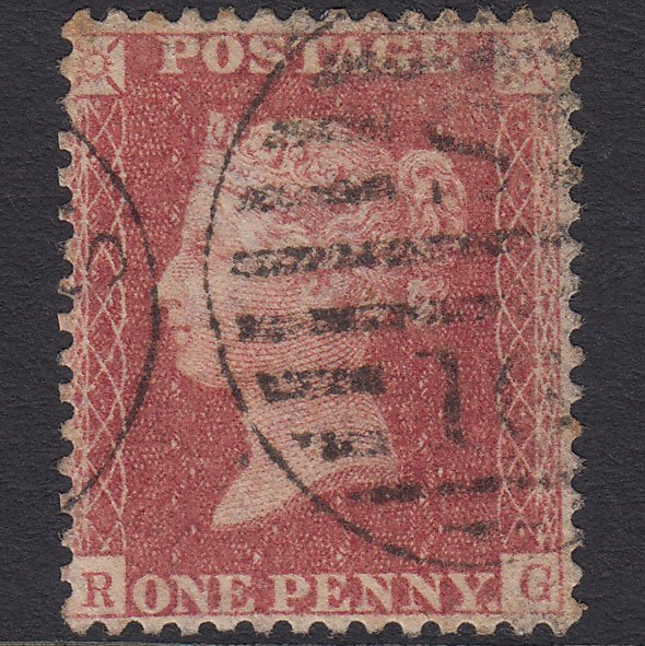GB QV 1857 1d Rose-red (Plate 36) SG40-C10(1) RG GU London D&S S16