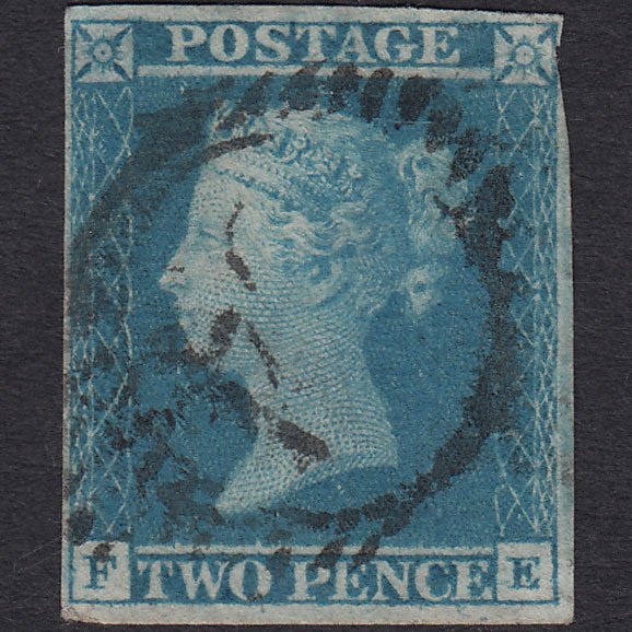 GB QV 1841 2d Pale Blue (Plate 3) SG13-E1(1) FE FU nr 4M London D&S Cancel