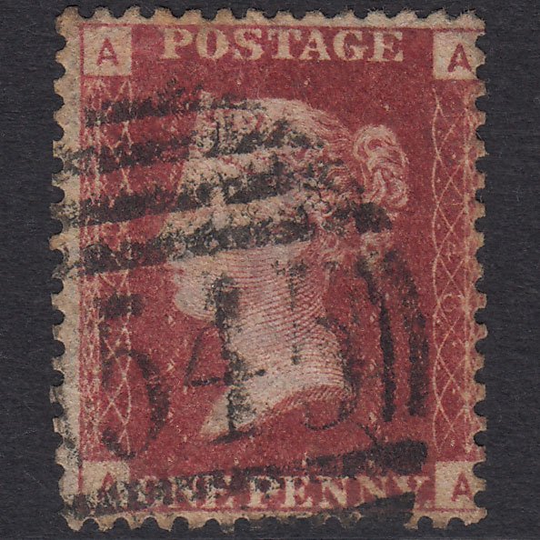 GB QV 1864 1d Lake-red (Plate 148) SG44-G1(2) AA GU Newcastle 545
