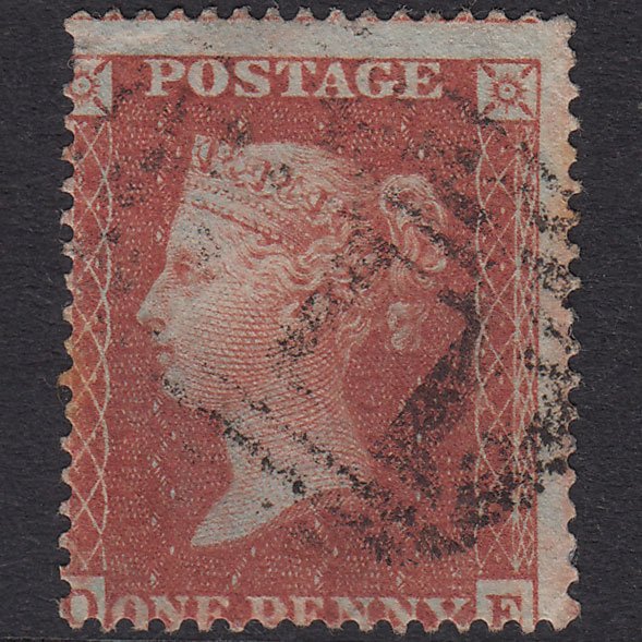 GB QV 1855 1d Red-Brown Plate 12 SG21-C4(1) OE GU