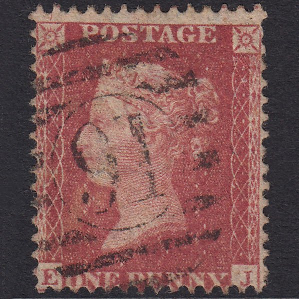 GB QV 1857 1d Rose-Red Plate 55 SG40-C10(1) EJ GU London D&S 91
