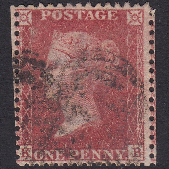 GB QV 1857 1d Rose-Red Plate 61 SG40-C10(1) KB GU