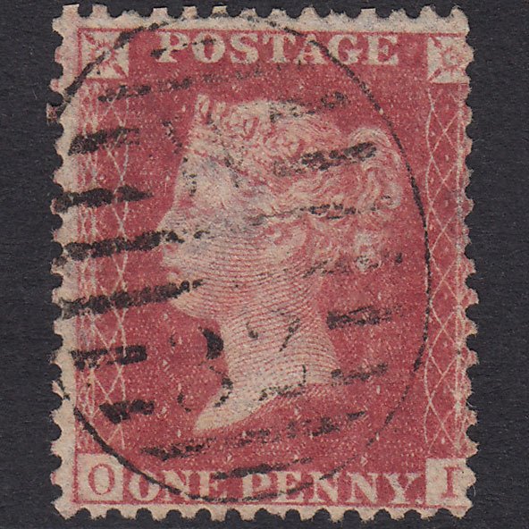 GB QV 1857 1d Rose-Red Plate 41 SG40-C10(1) OI GU London D&S W32
