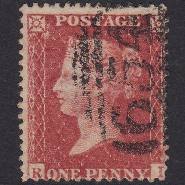 GB QV 1857 1d Rose-Red SG40-C10(1) R? GU Ross 654