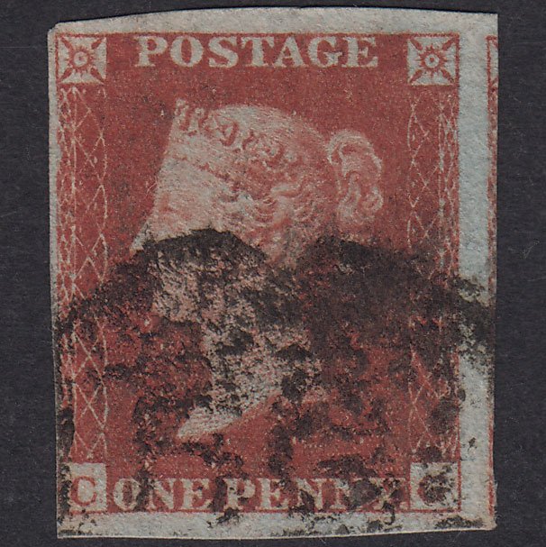 GB QV 1841 1d Red-Brown Plate 158 SG8-B2(1) CG GU 4 Margins Ireland