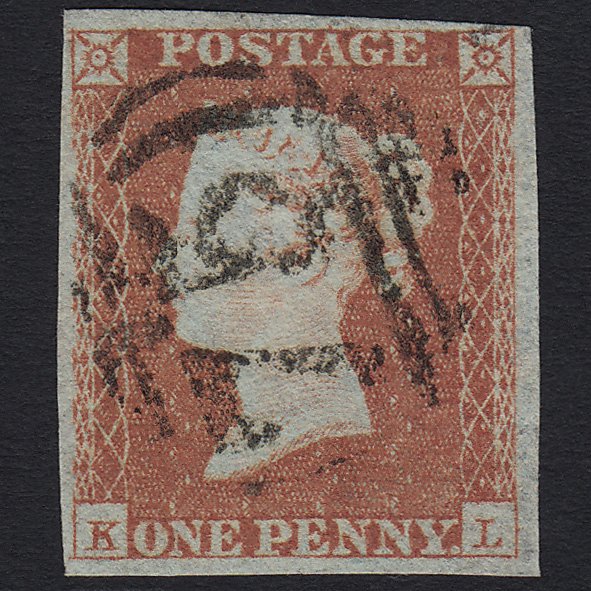 GB QV 1841 1d Red-brown (Plate 113) SG8-B1(1) KL FU 4 Margins