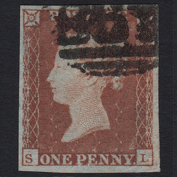 GB QV 1841 1d Red-brown (Plate 101) SG8-B1(1) SL FU 4 Margins