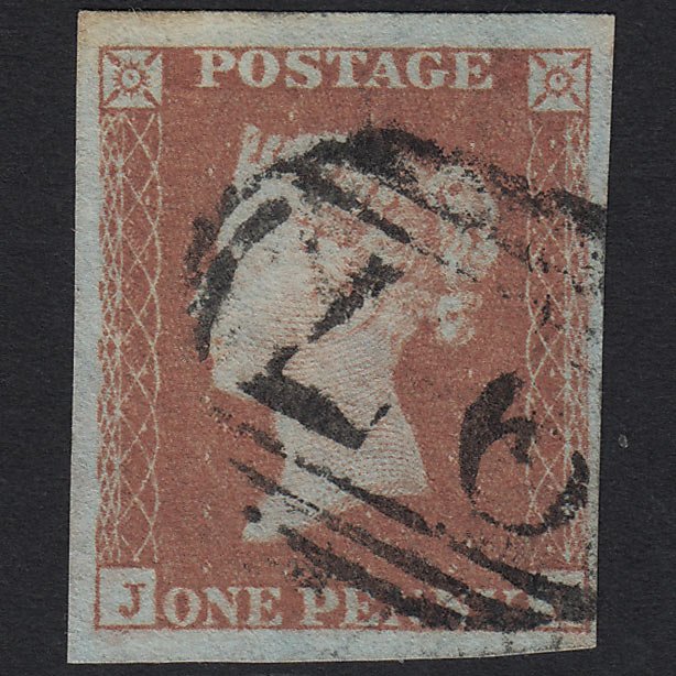 GB QV 1841 1d (Plate 91) SG8-B1(1) JI GU Bury ST Edmunds 97 4 Margins