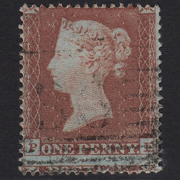 GB QV 1854 1d Red-brown (Plate 155) SG17-C1(1) PE FU in Scotland