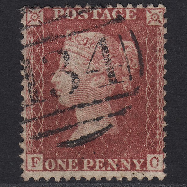 GB QV 1857 1d Rose-red (Plate 46) SG40-C10(1) FC FU Bristol 134