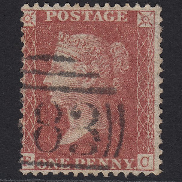 GB QV 1857 1d Rose-red (Plate 48) SG40-C10(1) FC FU