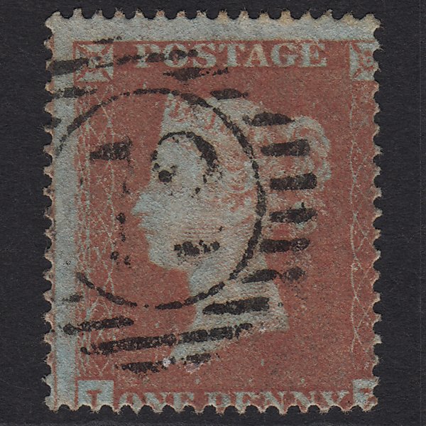 GB QV 1854 1d Red-brown SG17-C1(1) GU London D&S 72 Misperf