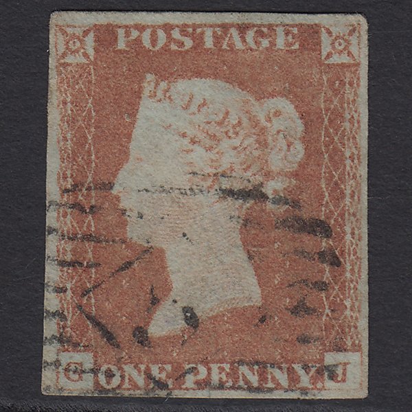 GB QV 1841 1d Red-brown (Plate 68) SG8-B1(1) GJ GU 4 Margins London IS 5