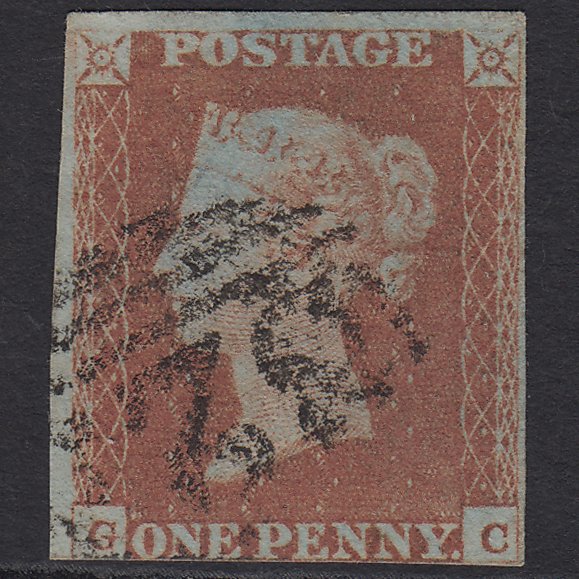 GB QV 1841 1d Red-brown (Plate 85) SG8-B1(1) GC GU nr 4 Margins