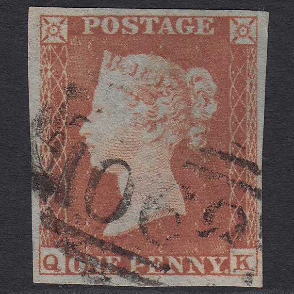 GB QV 1841 1d Red-brown (Plate 139) SG8-B2(1) QK VFU Windsor 890