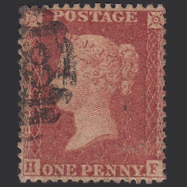 GB QV 1857 1d Rose-red (Plate 43) SG40-C10(1) HF GU