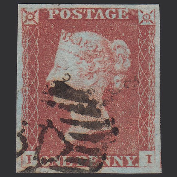 GB QV 1841 1d (Plate 84) SG8-B1(1) II FU 4 Good Margins London IS Cancel