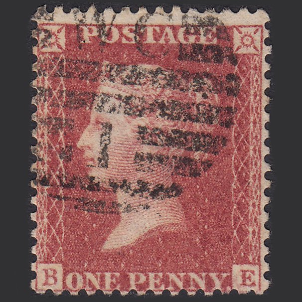 GB QV 1857 1d Rose-red (Plate 47) SG40-C10(1) BE FU London D&S WC1
