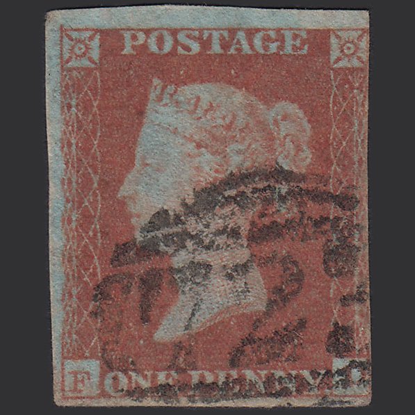 GB QV 1841 1d Red-brown (Plate 111) SG8-B1(1) FD GU nr 4M Southampton 723