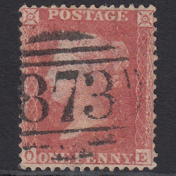 GB QV 1857 1d (Plate 55) SG39-C10(3) OE FU Weymouth 873 Well Centred