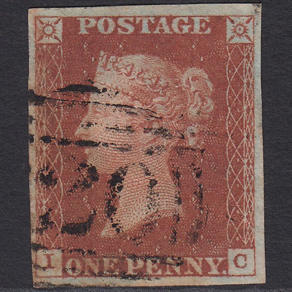 GB QV 1841 1d Red-brown (Plate 46) SG8-B1(1) IC GU 4 Margins