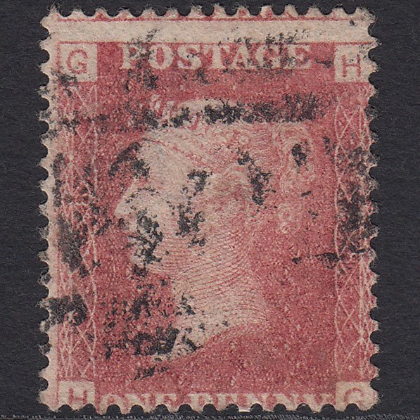 GB QV 1864 1d Rose-red (Plate 98) SG43-G1(1) HG GU Misperf