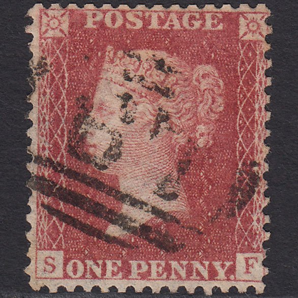 GB QV 1857 1d Rose-red (Plate 58) SG40-C10(1) SF GU Beverley 67