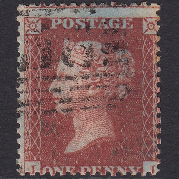 GB QV 1856 1d Red-brown (Plate 27) SG29-C8(1) JJ GU Scotland Misperf