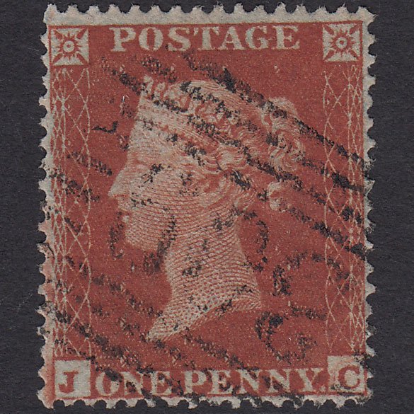 GB QV 1854 1d (Plate 194) SG17-C1(1) JC FU Stonehaven 309 Very Well Centred