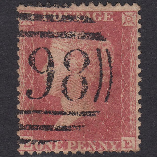 GB QV 1857 1d Pale Rose (Plate 60) SG39-C10(3) LE GU