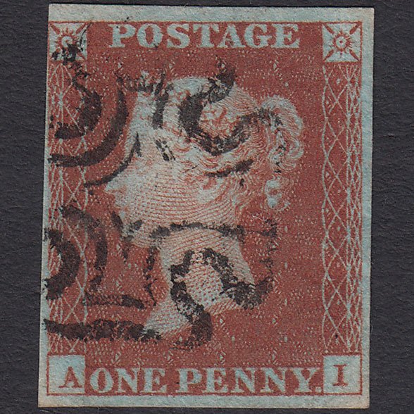 GB QV 1841 1d Red-brown (Plate 36) SG8-B1(1) AI GU nr 4 Margins MX