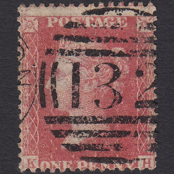 GB QV 1857 1d Rose-red (Plate 68) SG40-C10(1) KH FU Brighton 132