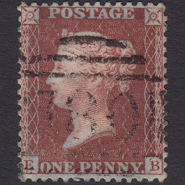 GB QV 1856 1d Plum (Plate 26) SG31-C8(3) EB FU Tavistock 780 Well Centred
