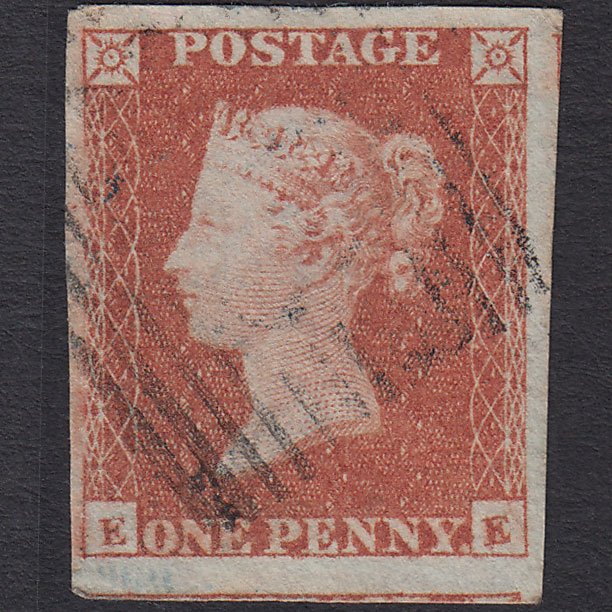 GB QV 1841 1d Red-brown (Plate 94) SG8-B1(1) EE FU Blue-black Scots Cancel