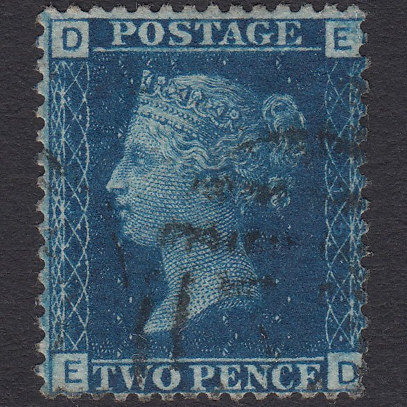GB QV 1869 2d Blue (Plate 15) SG46-G3 ED FU