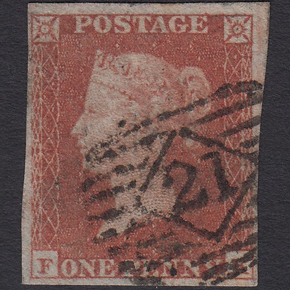 GB QV 1841 1d Red-brown (Plate 131) SG8-B2(1) FK GU 4 Margins London IS 21