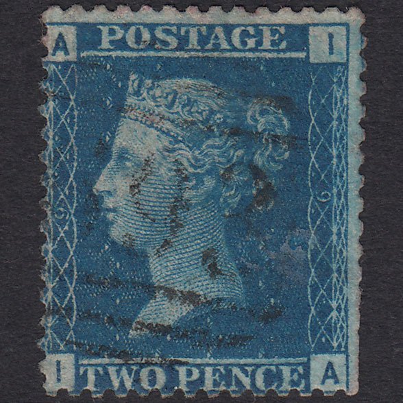 GB QV 1858 2d Blue (Plate 9) SG45-G2 IA PU