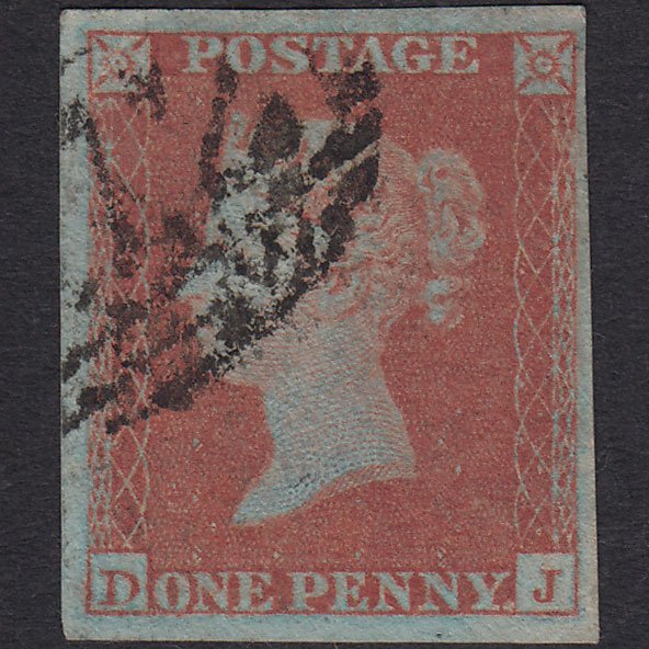 GB QV 1841 1d Very Blued (Plate 151) SG8a-B1(2) DJ FU 4 Margins