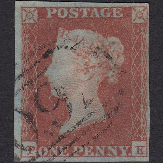 GB QV 1841 1d Red-brown (Plate 97) SG8-B1(1) PK VFU 4 Margins Sudbury 760