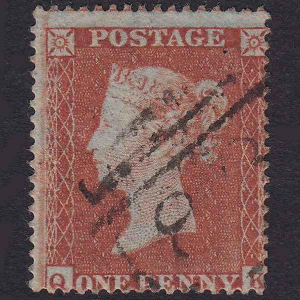 GB QV 1854 1d Red-Brown Plate 184 SG17-C1(1) QK FU