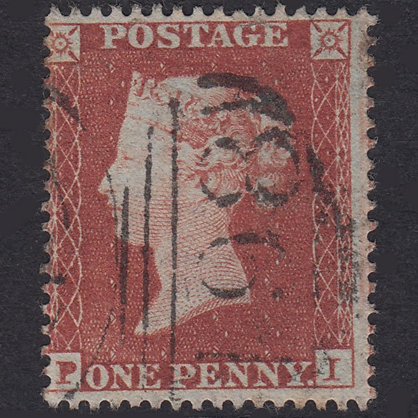 GB QV 1854 1d Red-Brown Plate 188 SG17-C1(1) PI FU Manchester 498
