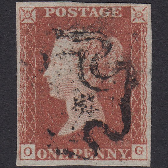 GB QV 1841 1d Red-Brown Plate 11 SG7-A2 Const Variety OG VFU 4M MX